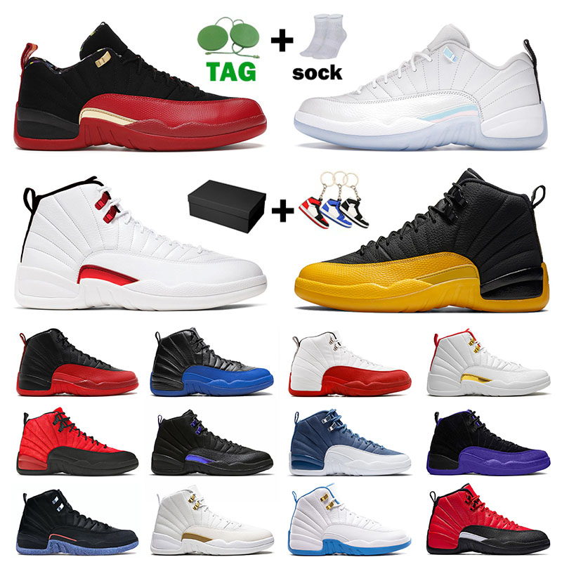 

Top Quality Jumpman 12 12s Mens Basketball Shoes Super Bowl Low Easter XII Utility Grind University Gold Twist Flu Game High OVO Sports Sneakers Trainers, # bowl 40-47