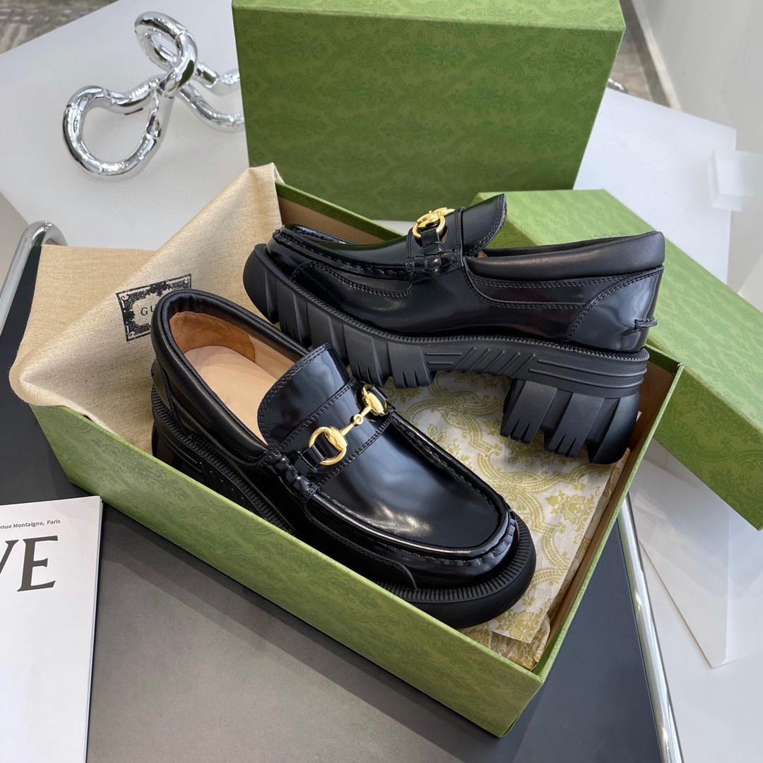 

2022 classic big head back sole sandals casual brand designer single shoes ladies metal decoration non-slip round comfortable loafers size 35-39, Black