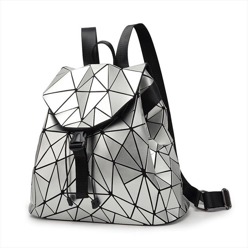 

irregular geometric triangle sequin backpack women bagpack fashion female backpacks for girls rugzak back pack