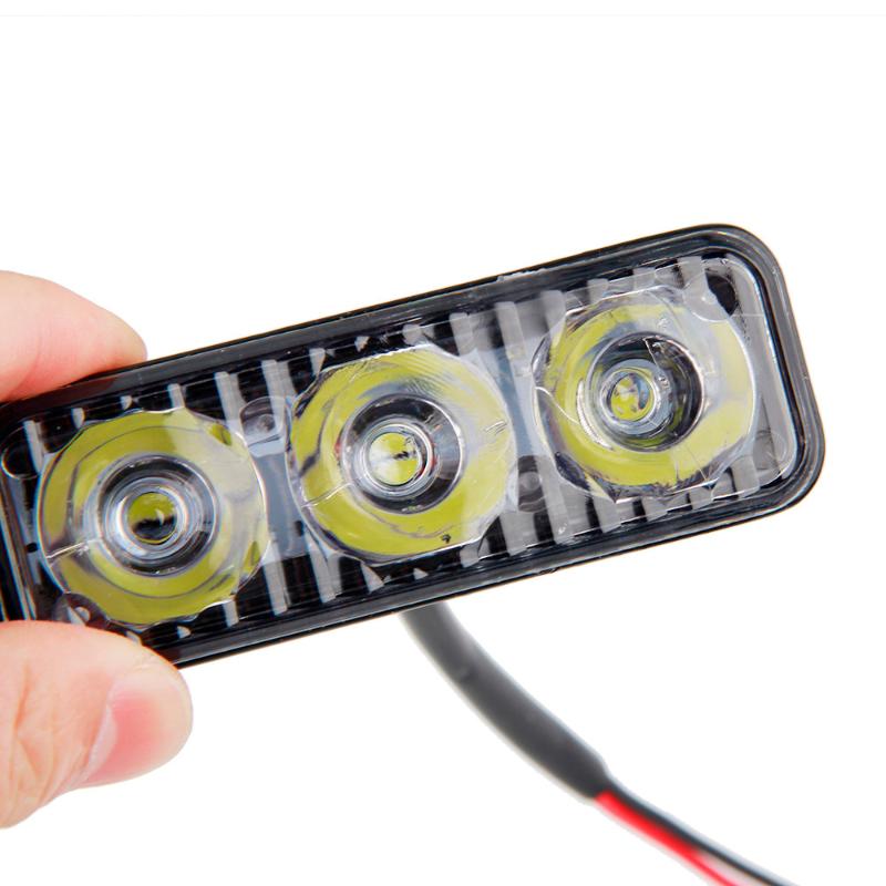 

Car Headlights Lights Switch Back 3 Leds Knight Rider Light Range For Headlight Signal 90mm X 32mm 35mm #zer