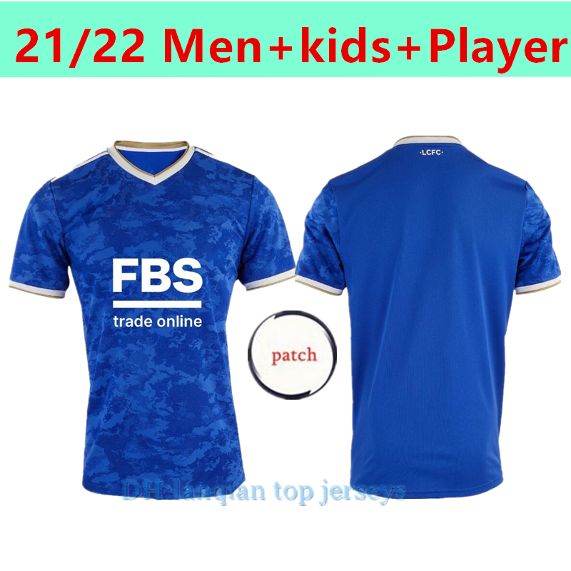 

21 22 Leicester soccer jerseys 2021 CiTy Player version VARDY MADDISON TIELEMANS NDIDI camiseta fútbol men kids kits maillot de football shirt Thai, 21/22 home
