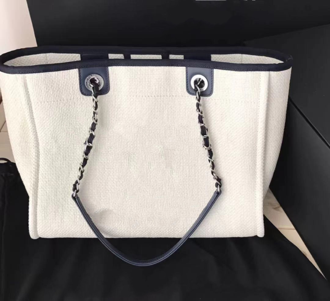 

2021 Wholesale High-end beach bags vacation packages to upgrade the original +canvas series mummy bag shopping fashion leather light portable raw cloth material, This specifications don't shipment