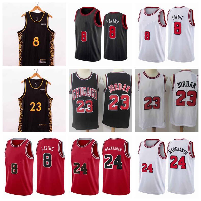 

basketball jersey Chicago Bulls Michael Jordon Zach LaVine Lauri Markkanen ,Swing players sew and embroider jerseys, Black;red
