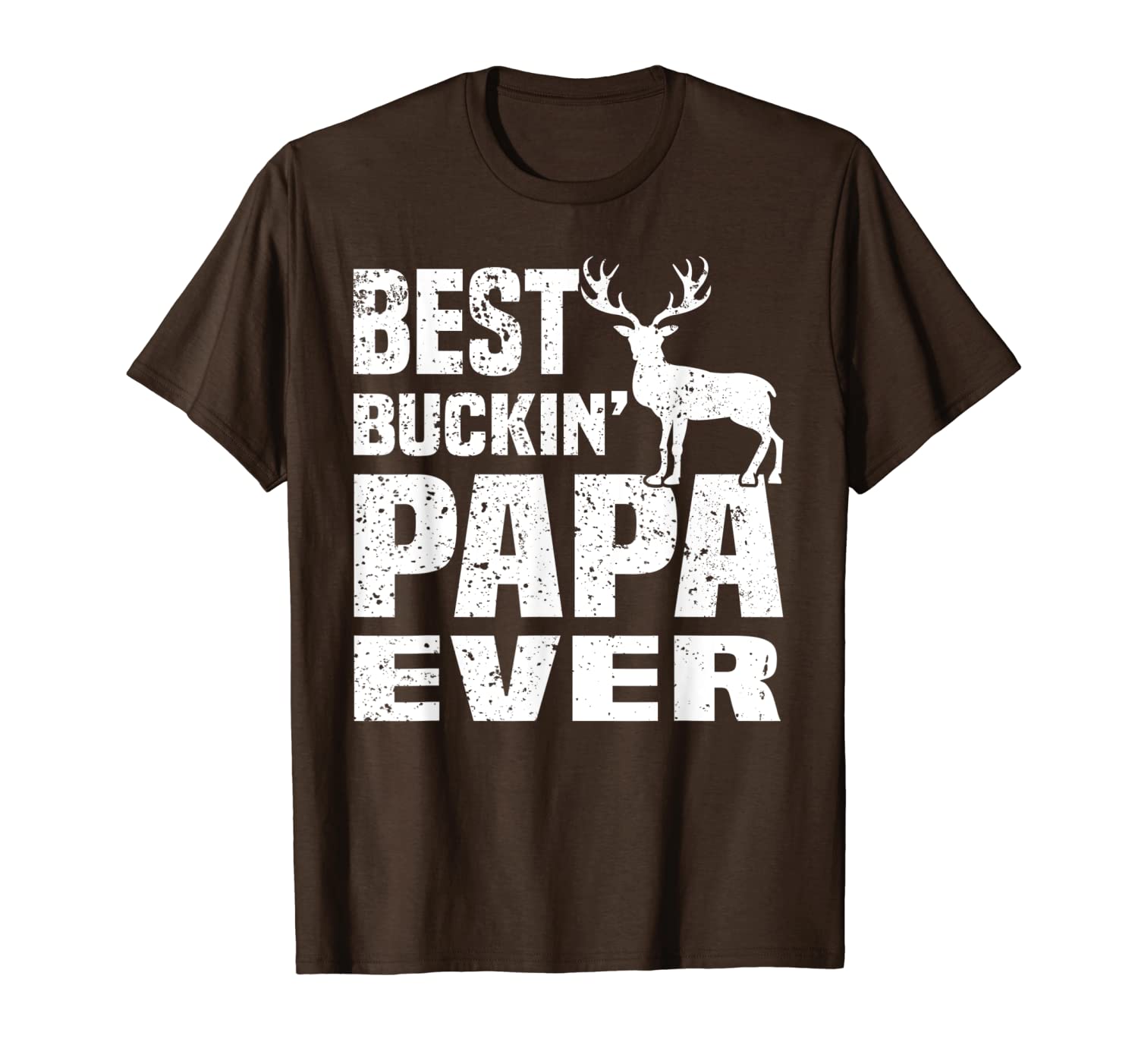 

buckin papa ever hunting hunter shirt fathers day gifts, White;black