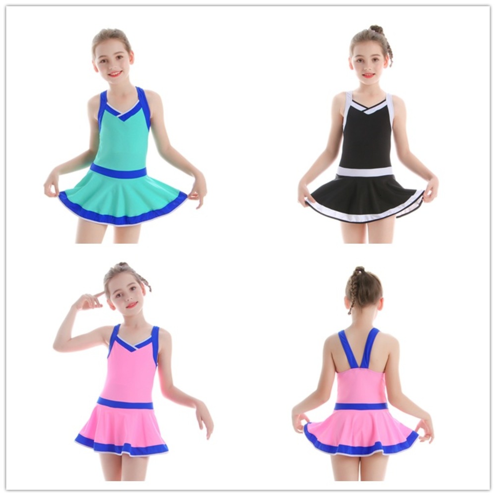 

Children's suit Children's one-piece swimsuit junior high school students' swimming equipment, Black