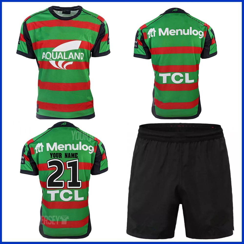 

2021 SOUTH SYDNEY RABBITOHS HOME RUGBY JERSEY size S--L-XL-XXL-3XL-4XL-5XL, Black