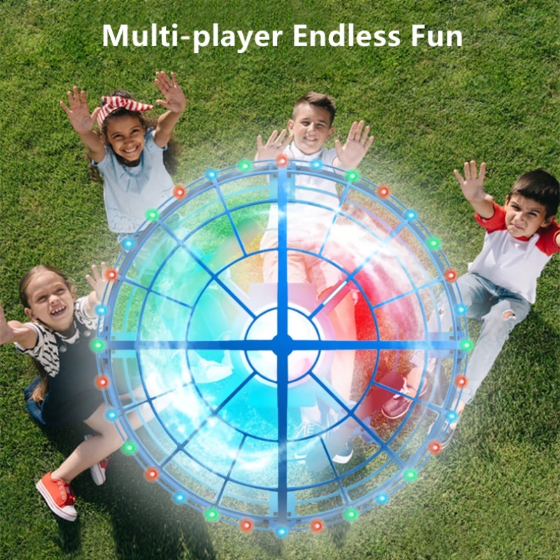 

Remote Control UFO Automatic Obstacle Avoidance UFO Toy Body CanFlash Lights Gesture Control 360 Degree Rotation Throw To Flying, White 1 battery