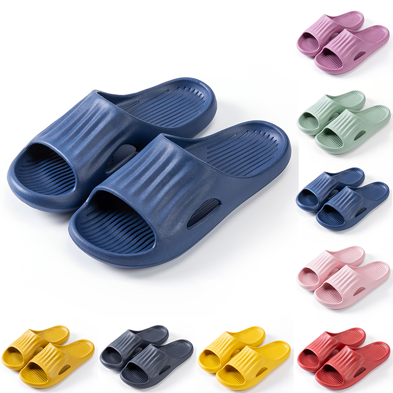 

Newest Non-Brand mens women slippers shoes wine red lemon yellow green pink purple dark blue men slipper bathroom wading shoe, Item #1