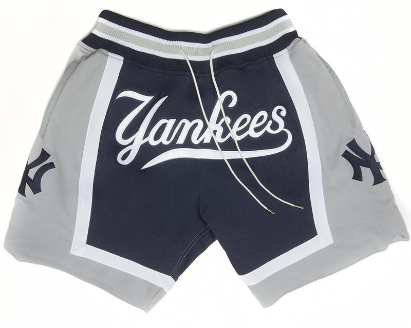 

Men Baseball Short JUST DON Pocket Pants By Mitchell & Ness Retro S-3XL 02, Black;red