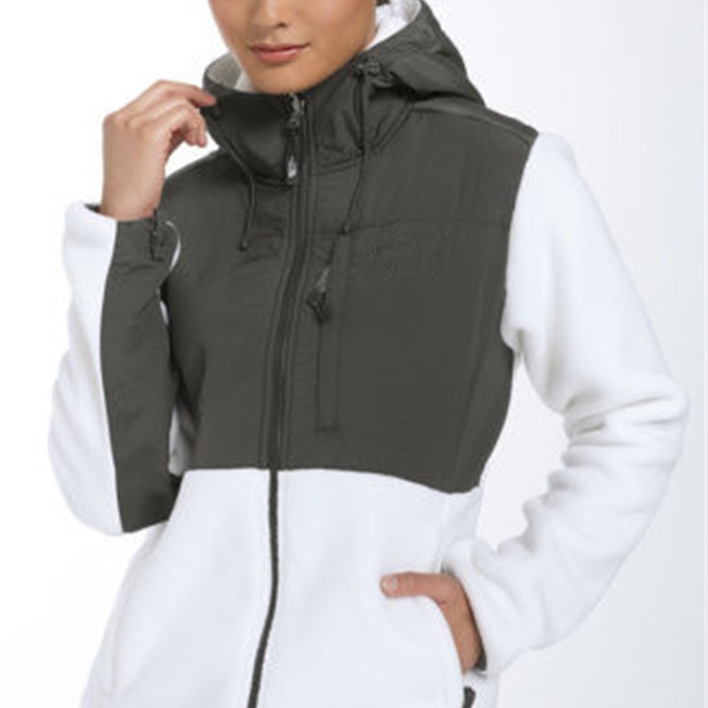 

Fashion-2018 Women's Fleece North Spring and Summer New Comfortable Warm Outdoor Leisure Female Hooded Face Jacket Lianmao 1715, Black;brown