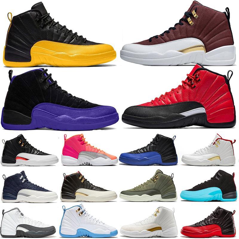 

2021 Jumpman 12 12s University Gold Black Mens Basketball Shoes Michigan Game Royal White Retro Playoffs French Blue Designer Trainers