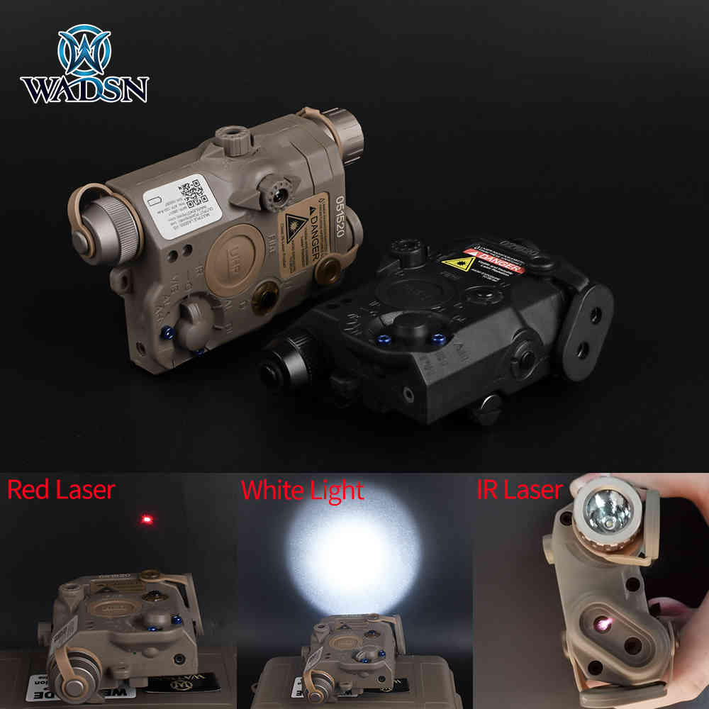 

WADSN UHP Version Airsoft LA-5C PEQ 15 Red Dot Laser Sight Flashlight IR Lazer PEQ LA5 Softair Hunting Gun Weapon Light for 20mm 210322
