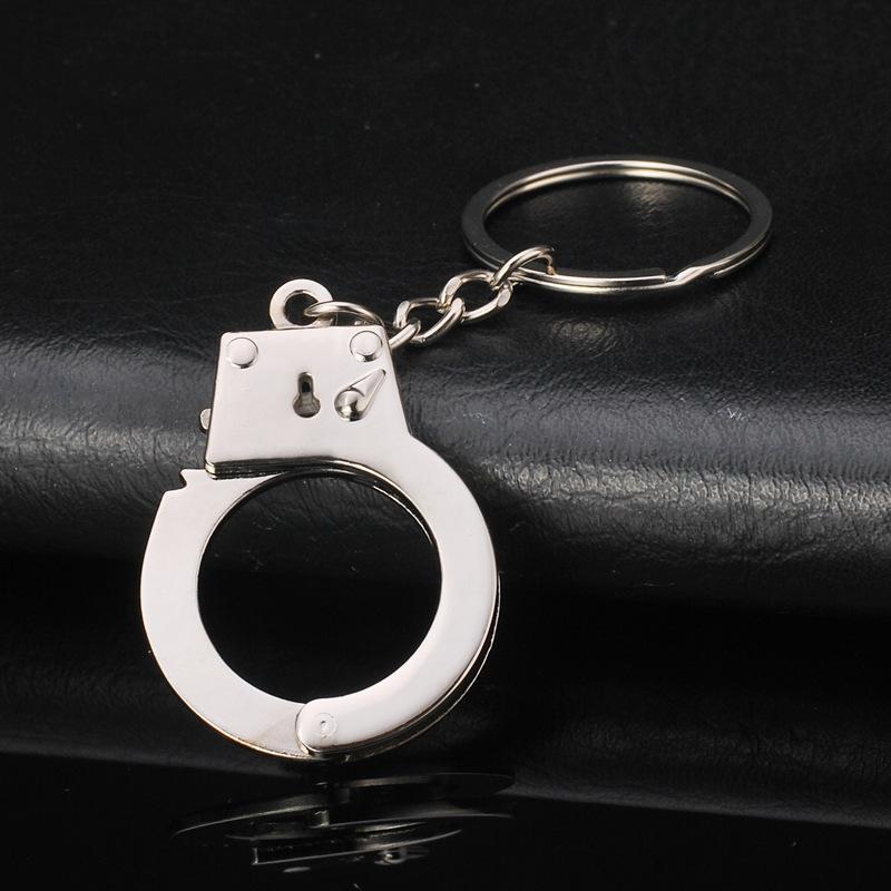 

Keychains Metal Key Ring Chain Auto Accessories Keyring Single Handcuff Keychain Car Creative Holder