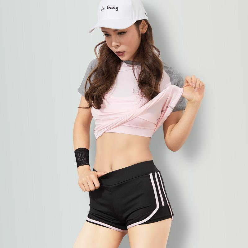 

Two Piece Dress The Lady Clothing Two-piece Fitness Tight Women Sweat Fast Dry Running Suit Summer Shorts, Multi