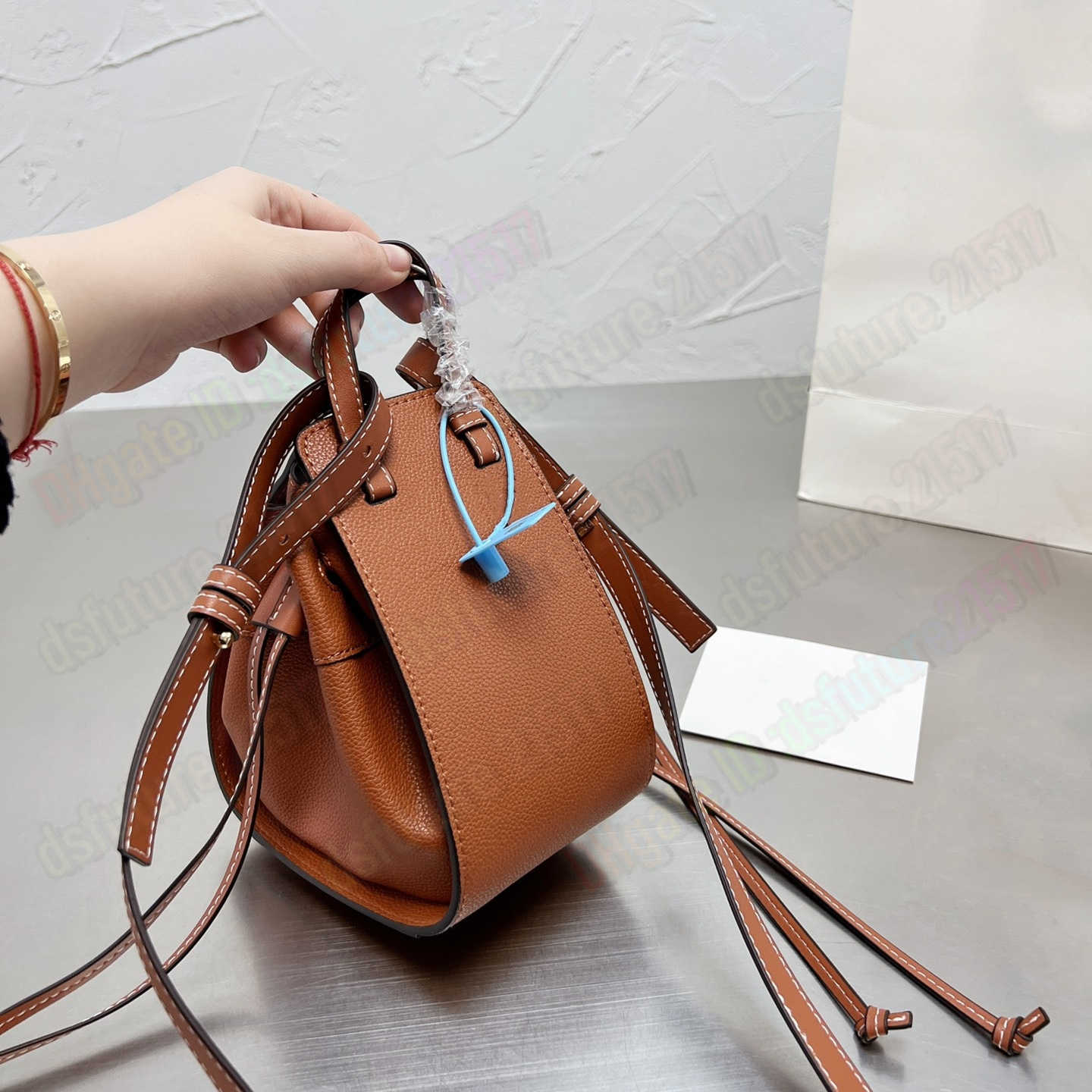 

INS hammock bucket bag classic Armpit Handbag women leather 2021 Crafts Kits Handmade crossbody bags Ladies totes purse Personality multi