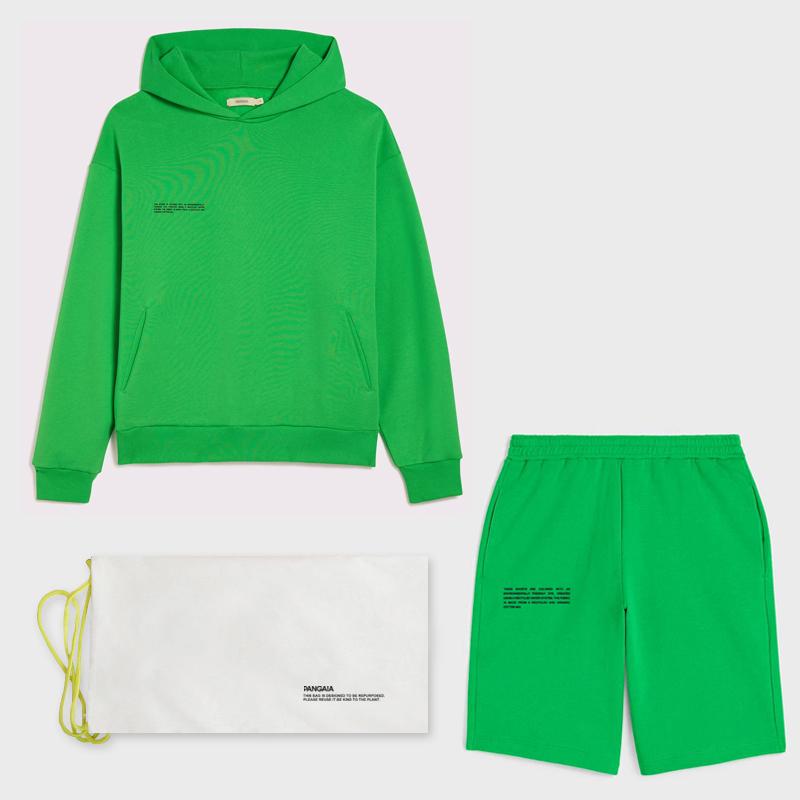 

Women's Tracksuits Lightweight Hooded Sweatshirts Hoodies Sweat Long Shorts Joggers Women Two Piece Sets French Terry Sweatsuits Outfits, Green long shorts