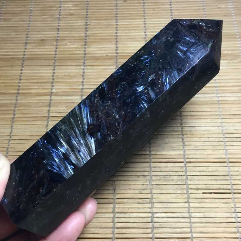 

Decorative Objects & Figurines Natural Astrophyllite Obelisk Crystal Wand Healing