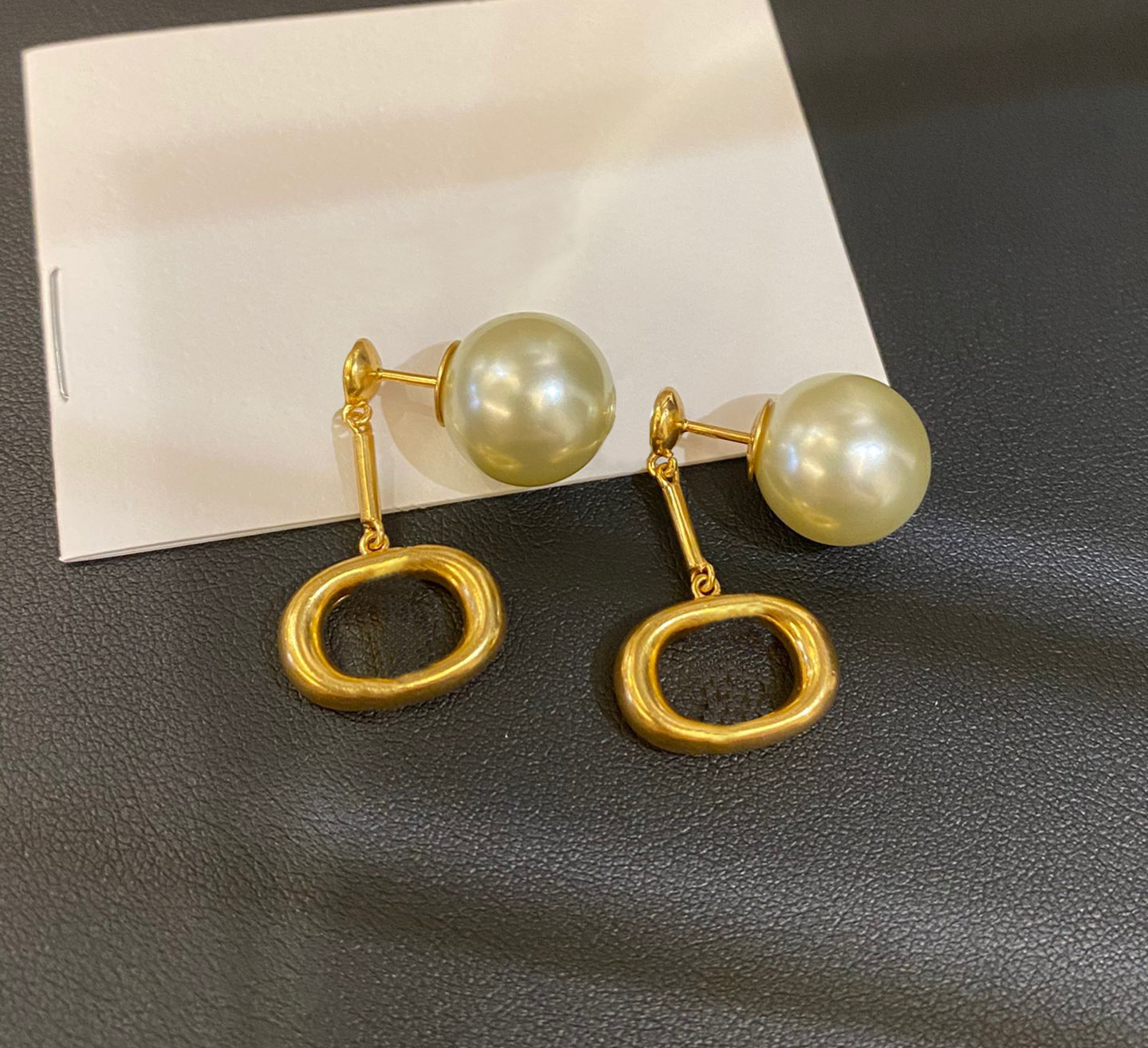 

fashion hoop pearl Charm earrings aretes orecchini for women party wedding lovers gift jewelry engagement with box HB0703