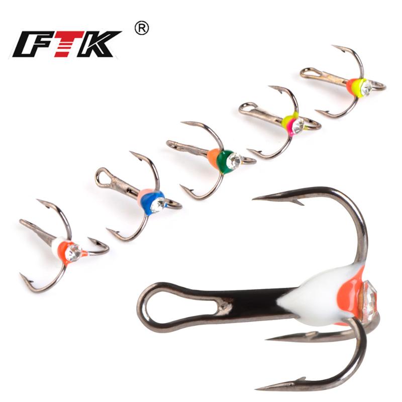 

Winter Ice Fishing Triple Hook Set Size 6#/8#/10#12# High Carbon Steel For Carp Hooks Japan