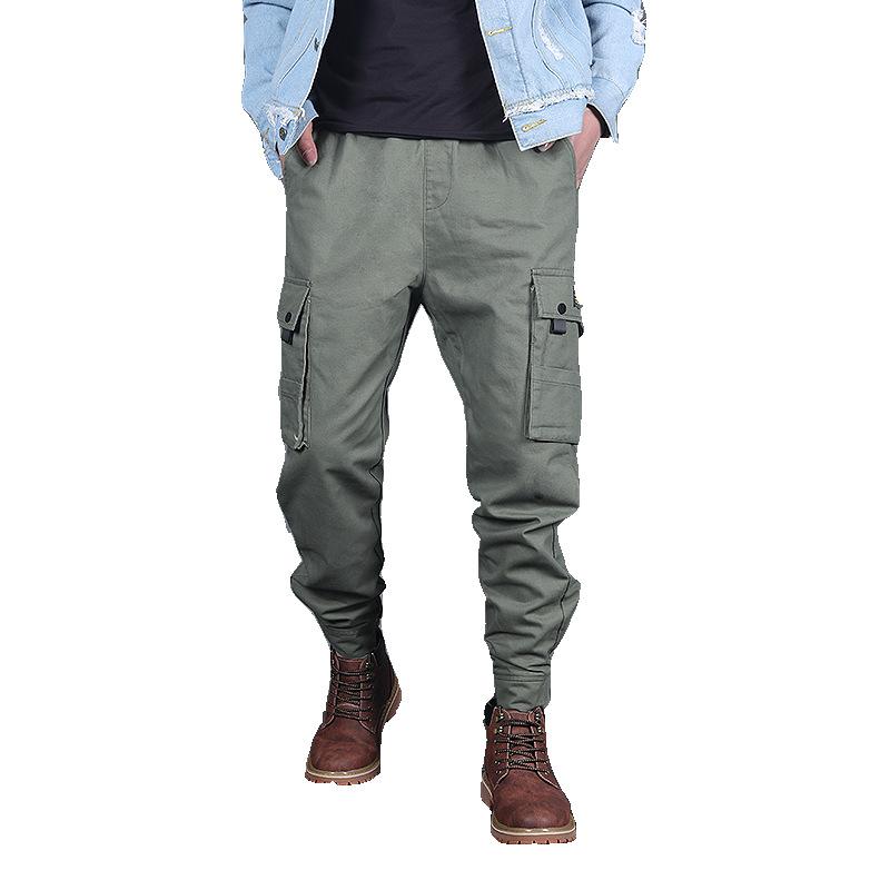 

Men's Pants Nice Men Fashion Streetwear Mens Jeans Jogger Youth Casual Summer Ankle Banded Brand Boot Cut European, Black
