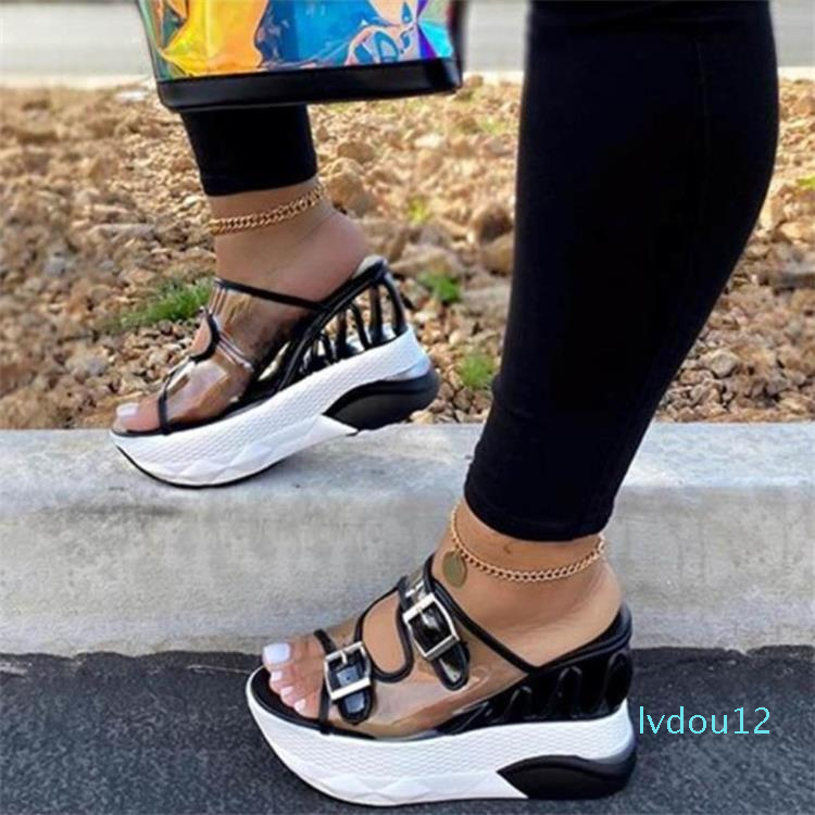 

Designer- Summer Sandals Women Platform Sandals Wedges Shoes Clear Sandles Women Slippers Sandels For Female Sandalias