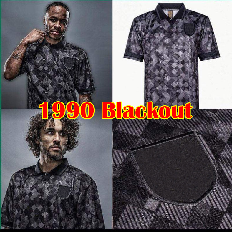 

England 1990 World Cup blackout jersey Stunning Blackout shirt Vintage Classic Top football kit shirts uniforms, Home