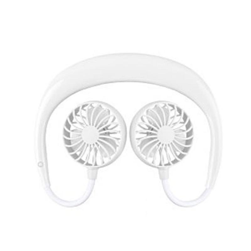 

Wearable Lazy Sports Halter Fan Mini Hanging Neck USB Rechargeable Cover Air Cooler Outdoor Electric Fans