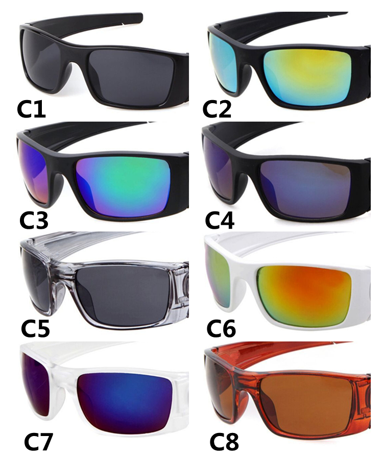 

Summer Men Sporty Sunglasses Brand Women Driving Big Frame Glasses Outdoor Cycling Eyewear Uv Protection 8 Color