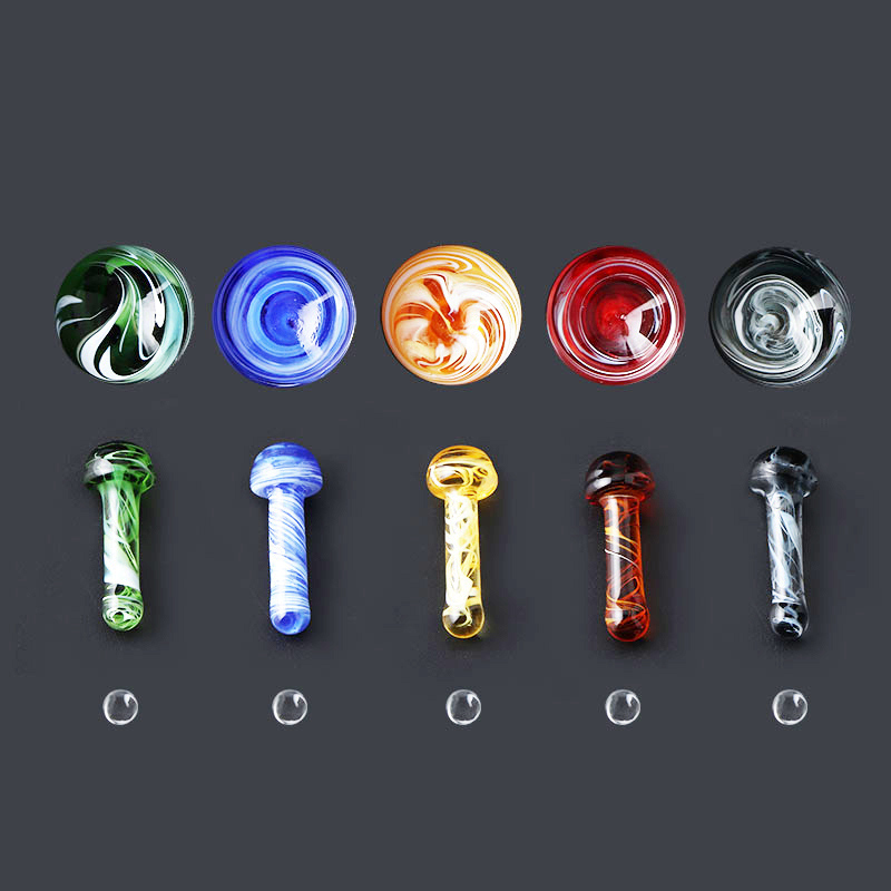 

Terp Slurper Set Smoking Accessoreis Include Glass Bead , Mushroom Hanging Pillar And Clear Pearls