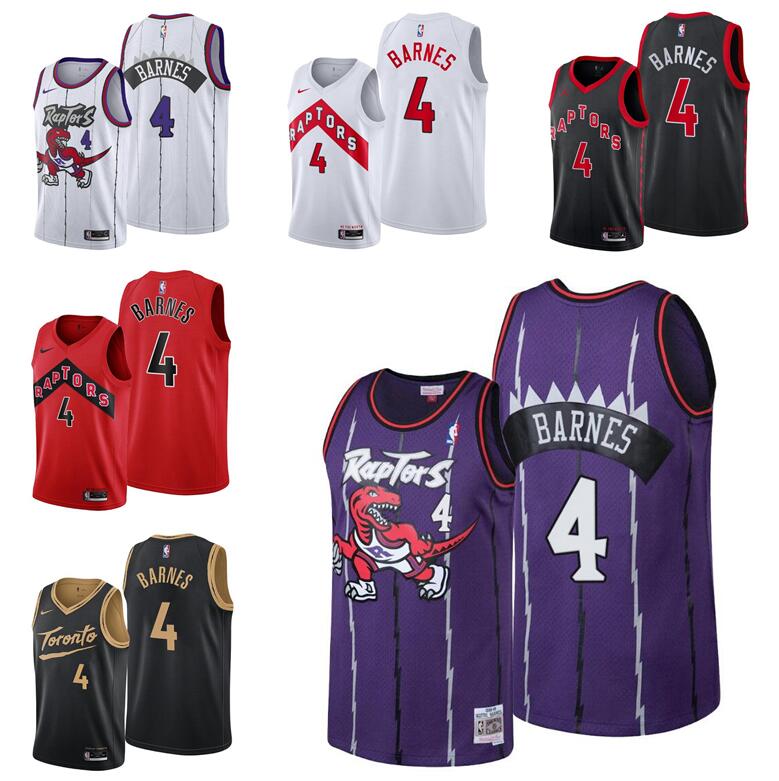 

2021 NBA Draft 4 Scottie Barnes Toronto Raptors Black Jersey, Black;red