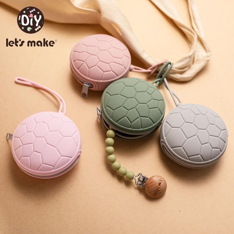 

Other Baby Feeding Let'sMake Silicone Pacifier Holder BPA Free Portable Nipple Storage Box Food Grade Soother Container Easy To Clean