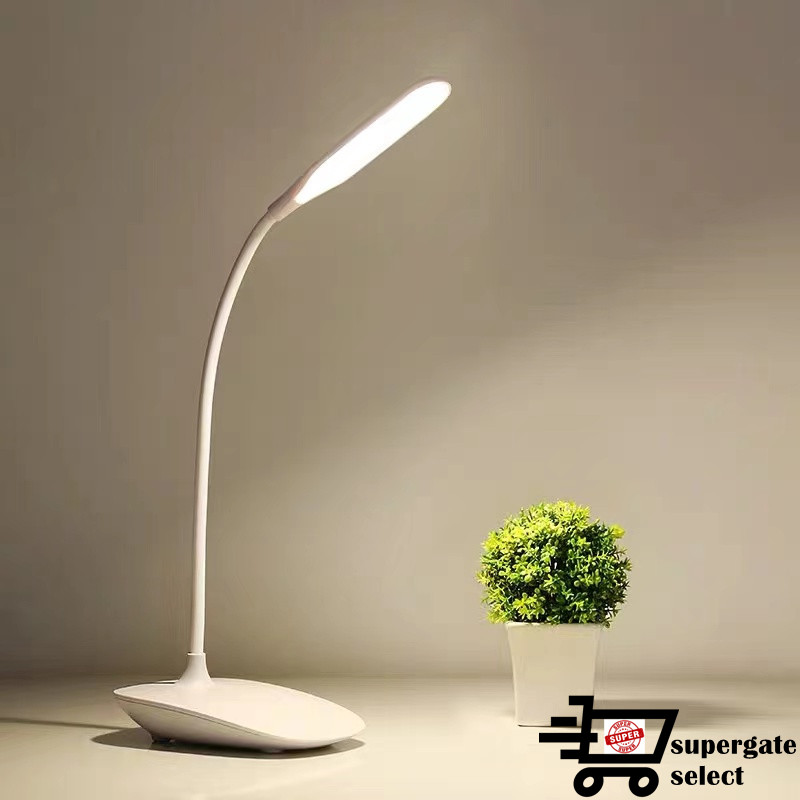 

Bedside Reading Lamp Eye Protection Desk Table Lamp Book Holder for Learning Study Light Mini USB Plug-in 6W Soft and Warm Light