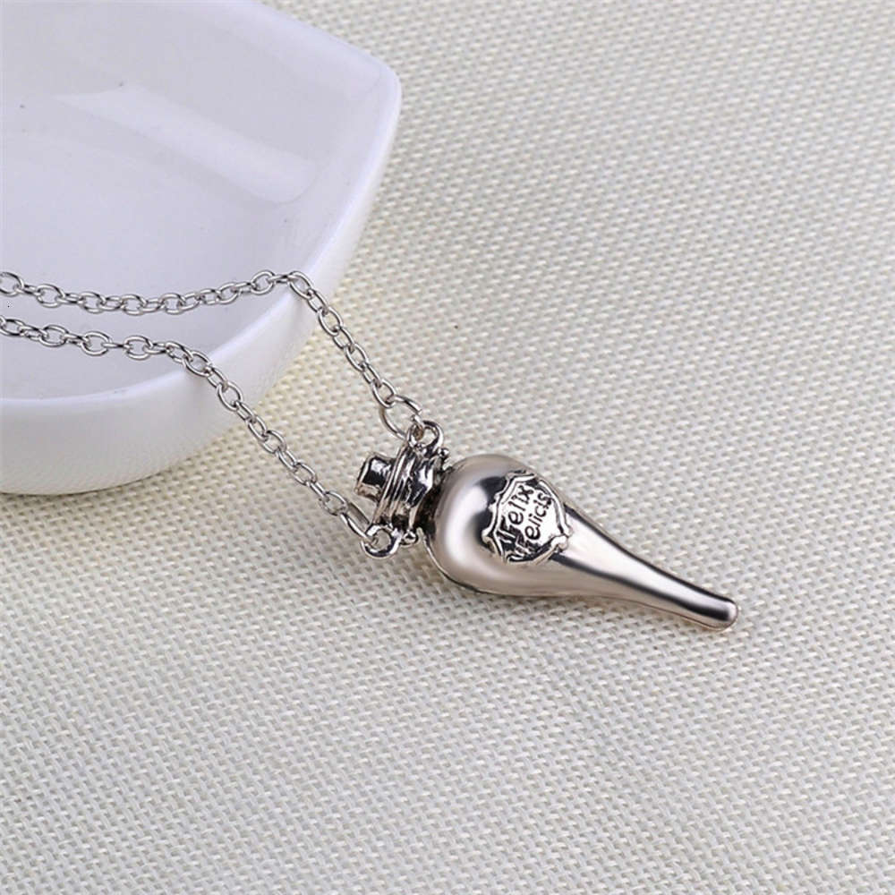 

Harry Potter grail small medicine bottle two half splicing pendant necklace around the movie, Silver