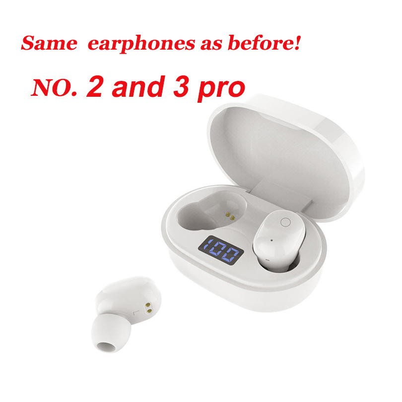 

No. 2nd 3rd Earphones GPS Bluetooth Headphone Auto Paring Wireless Charging Case Earbuds, Air-gen 2