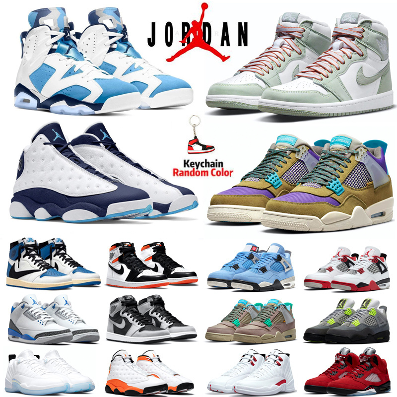 

with box 13s basketball shoes men red fint Hyper Royal 1s University Blue Raging Bull 4s White Oreo 6s UNC women sneaker trainer, 40 7-13