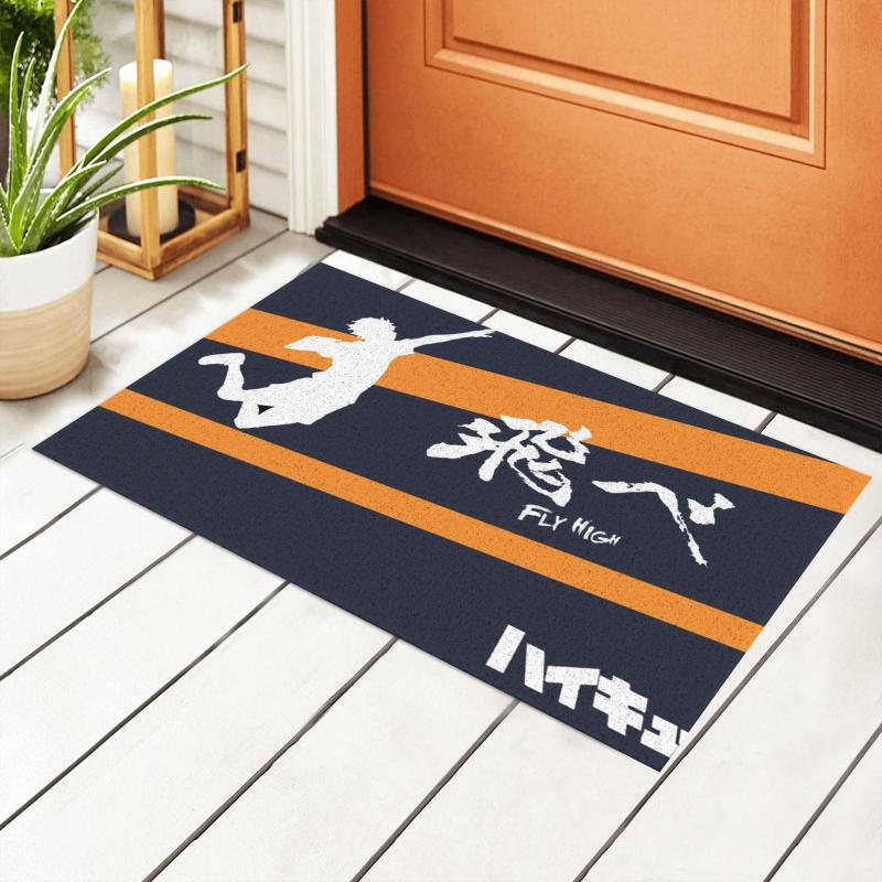 

Haikyuu Logo Printed PVC Doormat 40*60cm, Bathroom Non-slip Floor Mat Carpets