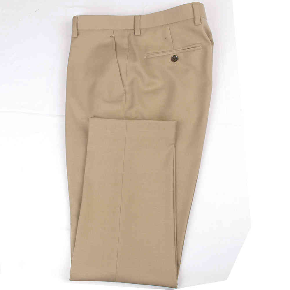 

Men's Pants 2021 Fashion Design Beige Men Tailor Made Brown Slim Fit Dress For Wool Blend Comfort Business Casual Trousers