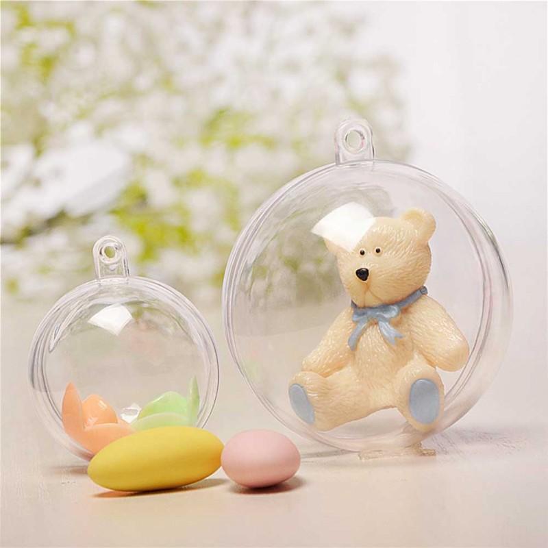 

Christmas Decorations Openable Transparent Plastic Christmas Ball Baubles 4cm To 14.6cm Christmas Tree Ornament Party Wedding Clear Balls