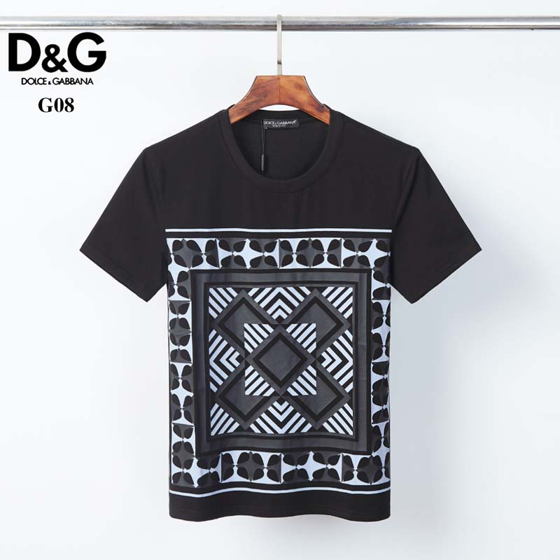 

2021NEW Pringting Tee Cotton Summer Street Skateboard Mens T-shirt Men Women Short Sleeves Casual Tee D&G19, White;black
