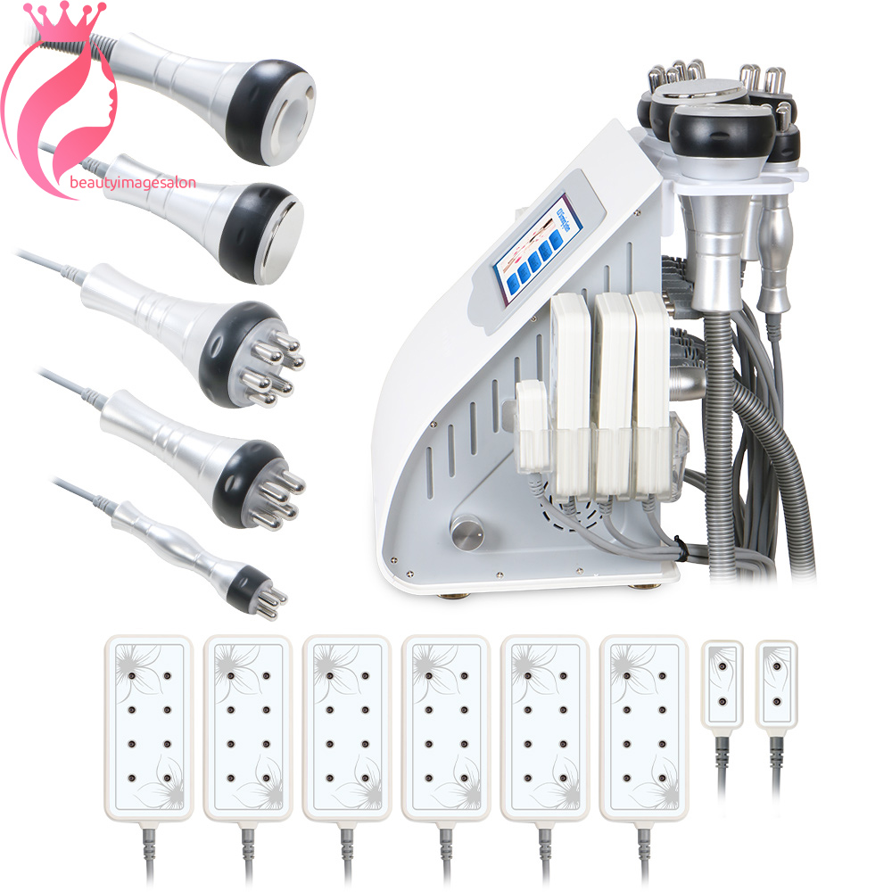 New Model 40k Ultrasonic liposuction Slimming Cavitation 8 Pads Laser Vacuum RF Skin Care Salon Spa Machine Beauty Equipment