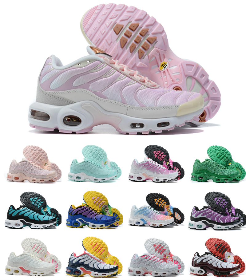 

tn plus men women Running Shoes trainers Psychic Blue Atlanta White Volt Triple Black Orange Fuchsia Pink Aqua Silver Wolf Grey Hyper Violet Womens outdoor sneakers, Tn024