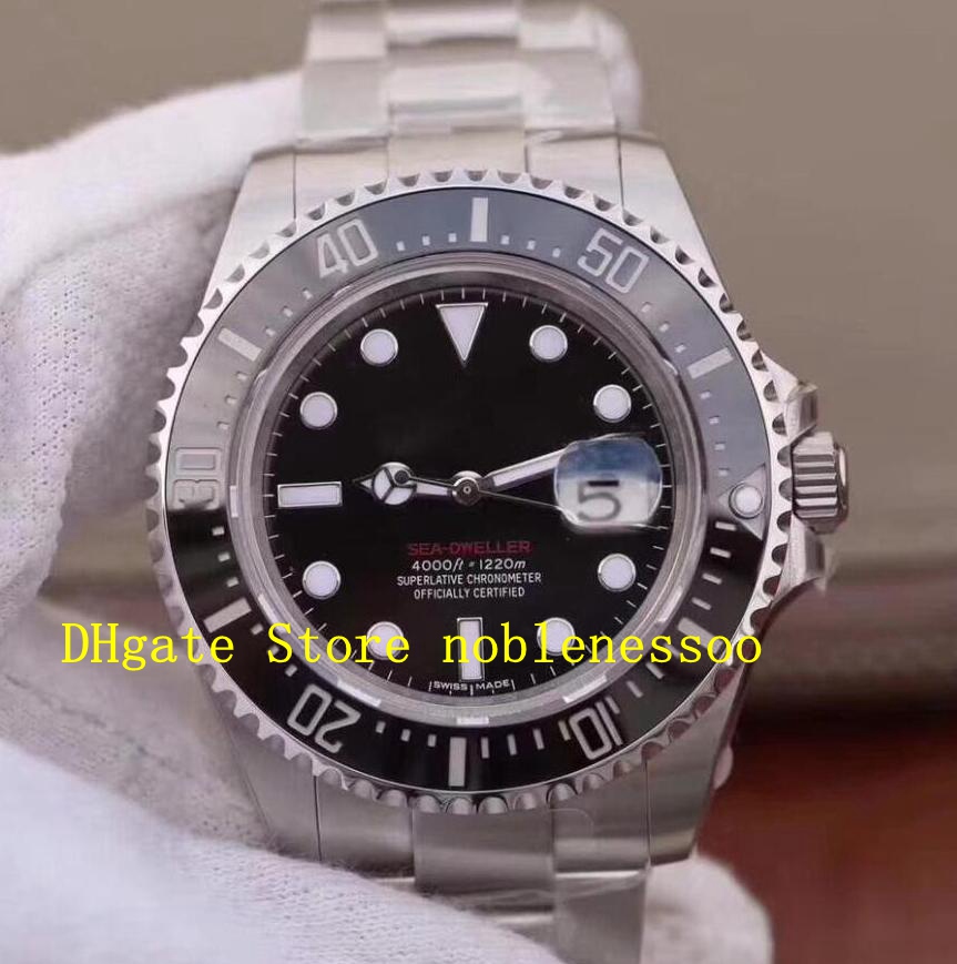 

Super 904L Steel N Factory Watch Mens 43mm 126600 Red Black Dial Ceramic 50th Anniversary NoobF ETA 2813 Movement Automatic Mechanical Men's Watches, 01