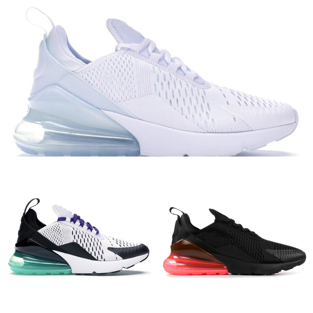 

2022 Arrival 270 Tennis Running Shoes For Mens 270s Triple White All Black Navy red Rust Pink Barely Rose Cool Grey Brown Men Women, M44 black volt 40-45