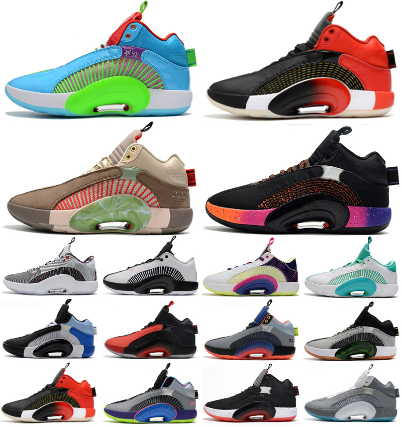 

Center of Gravity jumapman 35 mens Outdoor shoes DNA bred black gold red Bayou Boys Sisterhood 35s trainers men sports sneakers 40-46, As photo 30