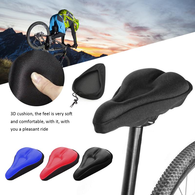 Soft Gel Bike Seat Cover Extra SoftGel BicycleSeat Bike Saddle Cushion For Bicycle Accessories-image-719440972