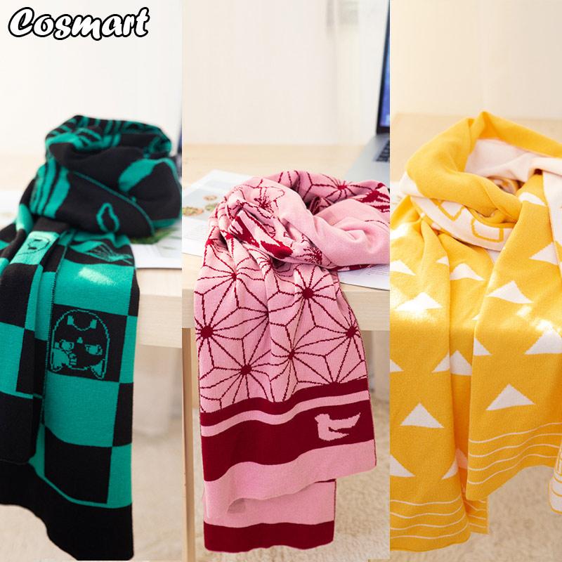 

Scarves Anime Demon Slayer Kimetsu No Yaiba Tanjirou Nezuko Zenitsu Plus Length Keep Warm Cosplay Scarf Winter Neckerchief 200cm*25cm I