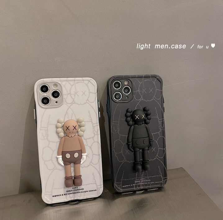 

For iPhone 11 Max XR Cell Phone Cases Doll Toys Mobile Phones Transparent Cellphone Back Cover Design Shockproof Shell Case