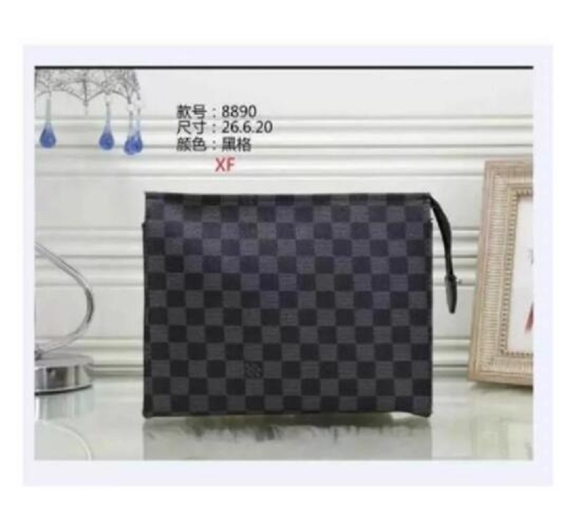 

2022 design LOUIINGS VUTTON design Hand bag Travel Toiletry Pouch Protection Makeup Clutch Women Leather vitton Waterproof Cosmetic Bags wallet, Black
