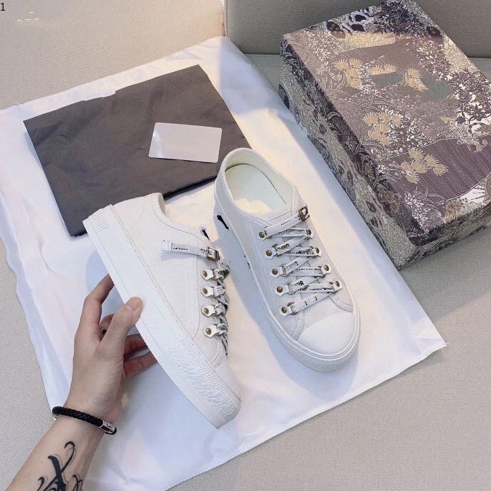 

Prad The Newest Fashion luxurys design Sneaker Women Neoprene Ribbon D Connect Grosgrain shoes size 35-40 MJK002