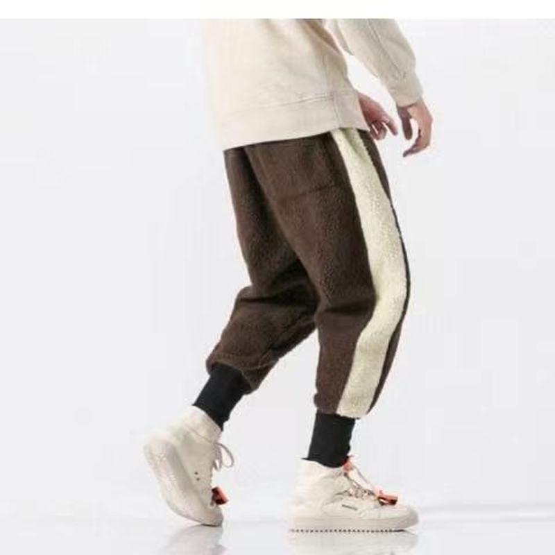 

Men's Pants Hip Hop Cargo Jogger Pant Male Fleece Trousers Winter Casual Warm Joggers Sweatpants Men Harem Japanese Streetwear 5XL